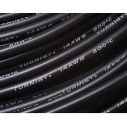 Turnigy Pure-Silicone Wire 14AWG (10cm) BLACK