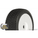 Pro-Line Pre-mounted Revolver tires, M3 Soft Mounted on V2 White Wheels