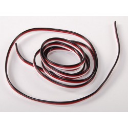 Flat 26AWG servo wire 1mtr (R/B/W) (10CM)