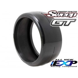 Sweep 8th GT Soft Belted Slick EXP 45deg 2pc tire set, with Pre Glued options