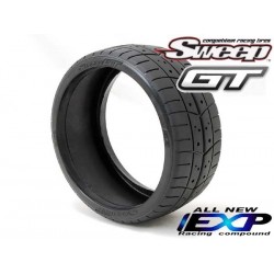 Sweep 8th GT Soft Belted Treaded EXP 45deg 2pc tire set, with Pre Glued options