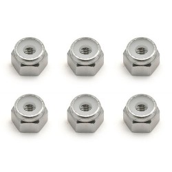 8-32 Aluminum Locknut, silver