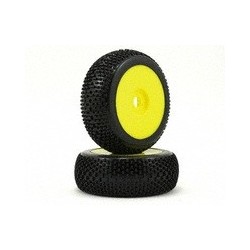 VP Pro Cutoff Pre-Glued 1/8 Buggy Tire (Yellow) (2) (Ultra Flexx)