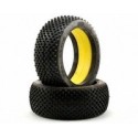 JConcepts Cross Hairs 1/8th Buggy Tires (Yellow) (2)